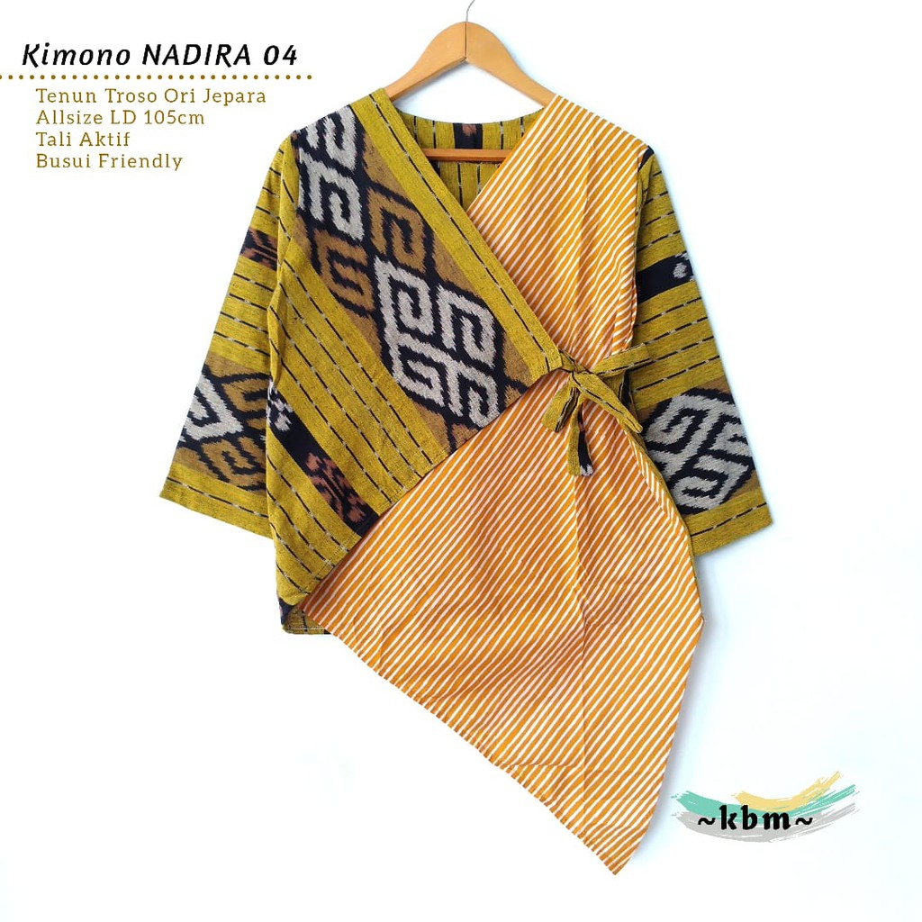 Seri Kimono nadira ori tenun troso dan blus tenun