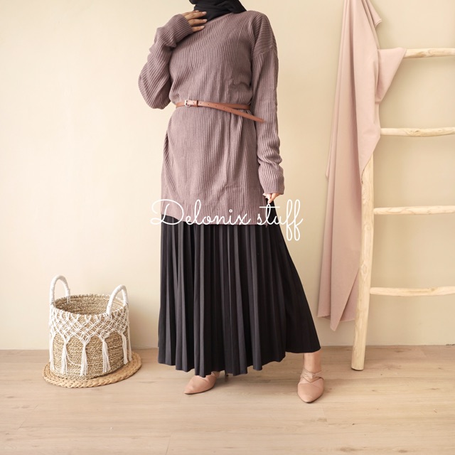 Slit boxy tunik