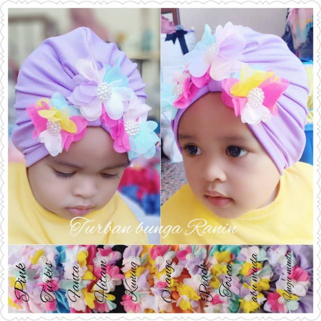 Turban bayi bunga Ranin