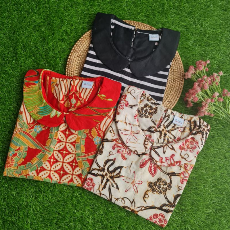 Collar dress / dress batik anak / baju anak perempuan 1-4 tahun