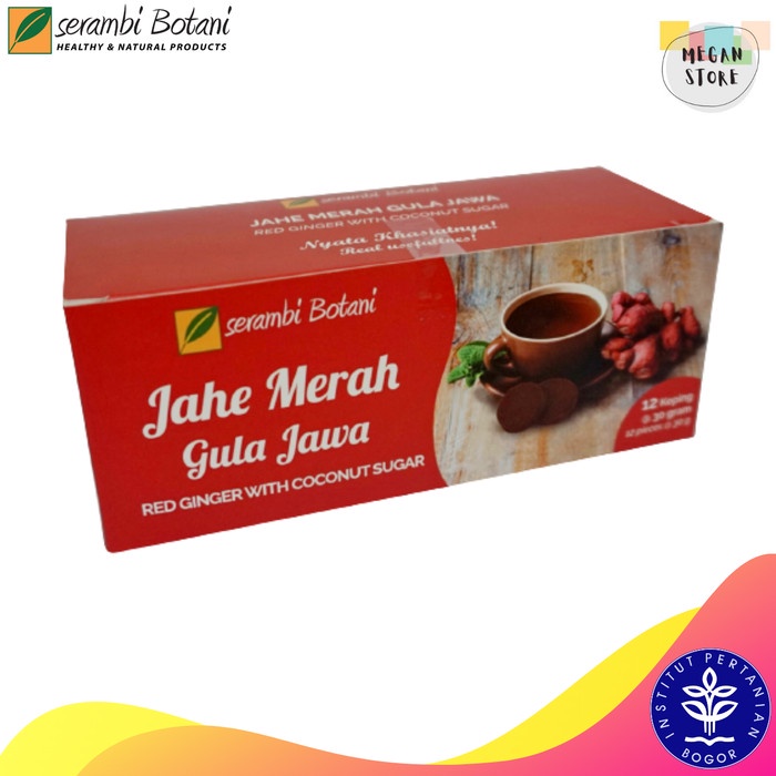 

Jahe Merah Gula Jawa Isi 12 Keping Serambi Botani (BERKUALITAS)