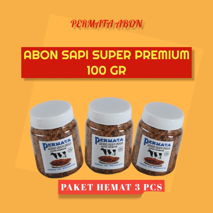 

PAKET HEMAT!! 3 PCS ABON SAPI MANIS 100 GR