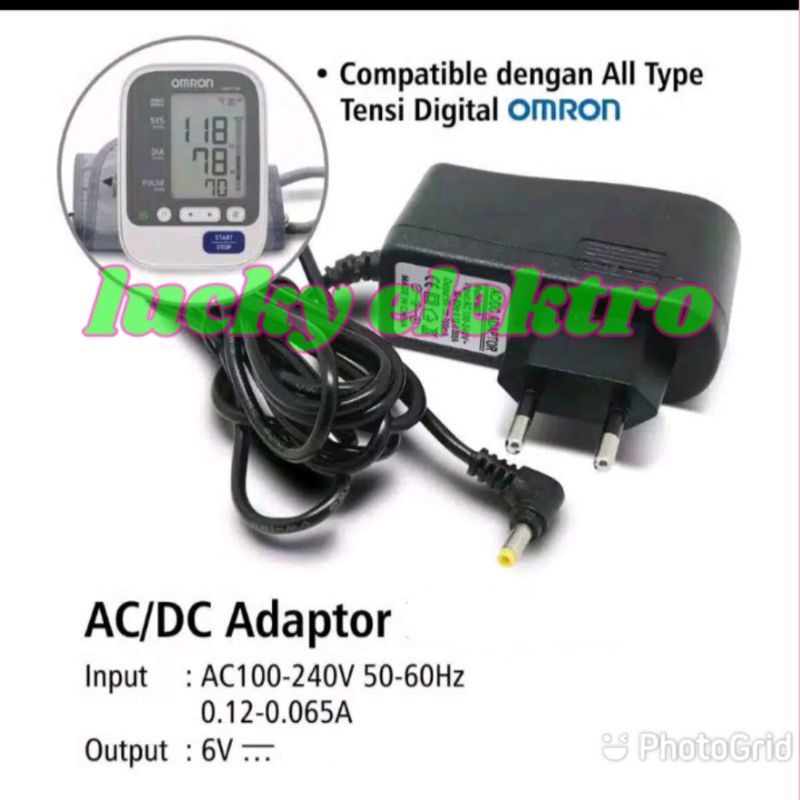omron adaptor tensimeter digital / alat ukur tensi darah