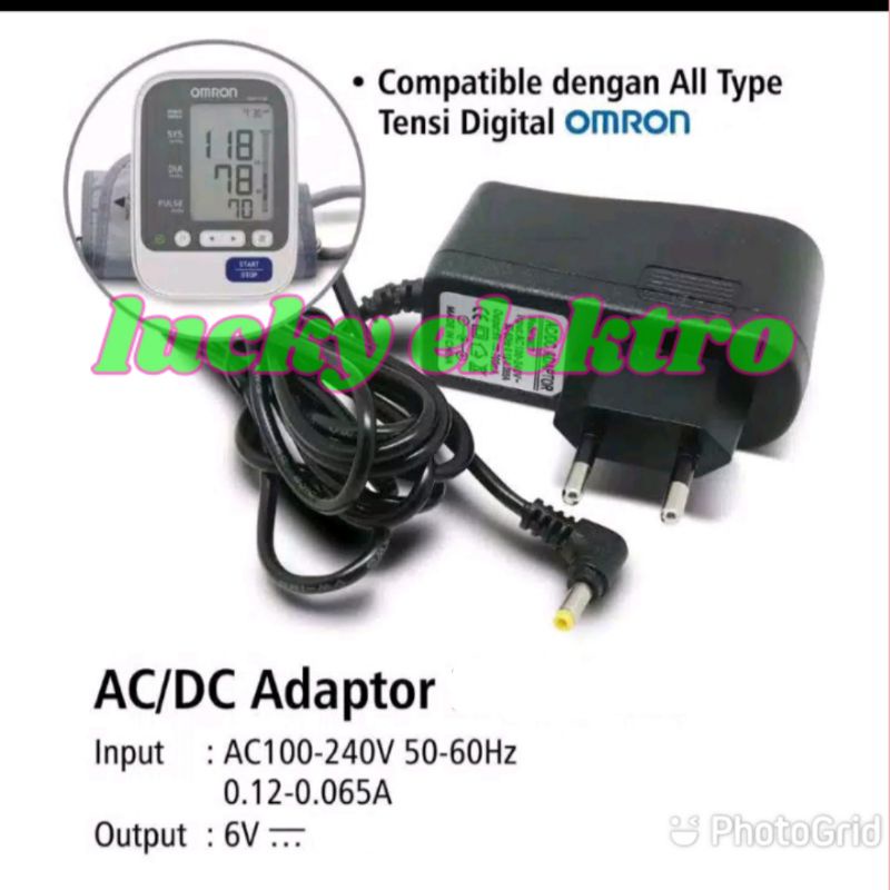 adaptor tensimeter omron 6v for tensi omron