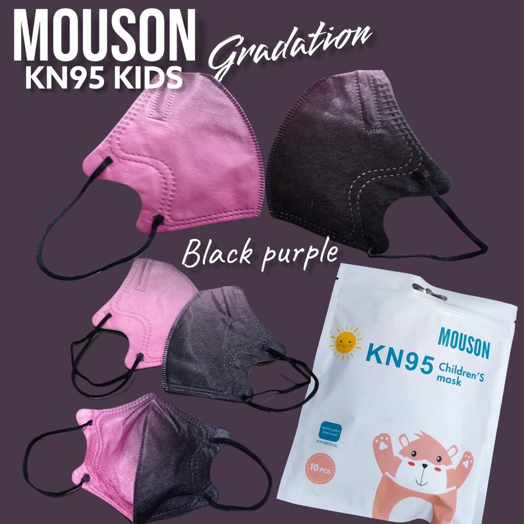 KIDS KN95 MOUSON GRADATION - MASKER KN95 KF94 ANAK MOUSON GRADASI 4PLY ORIGINAL