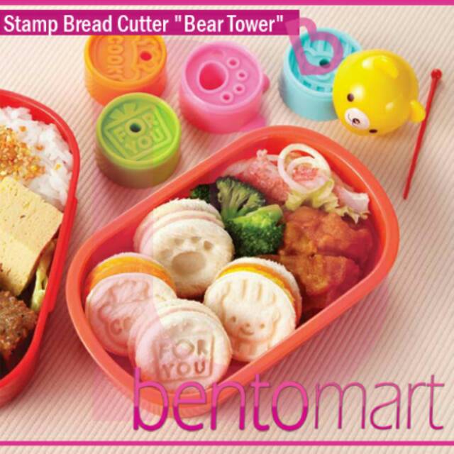 

Stamp Bread Cutter "Bear Tower" - Bento Tools