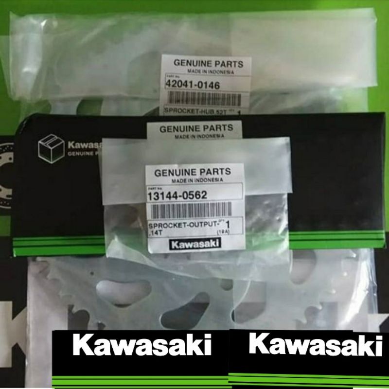 gear set klx d tracker 150bf Original kawasaki 100 persen ori