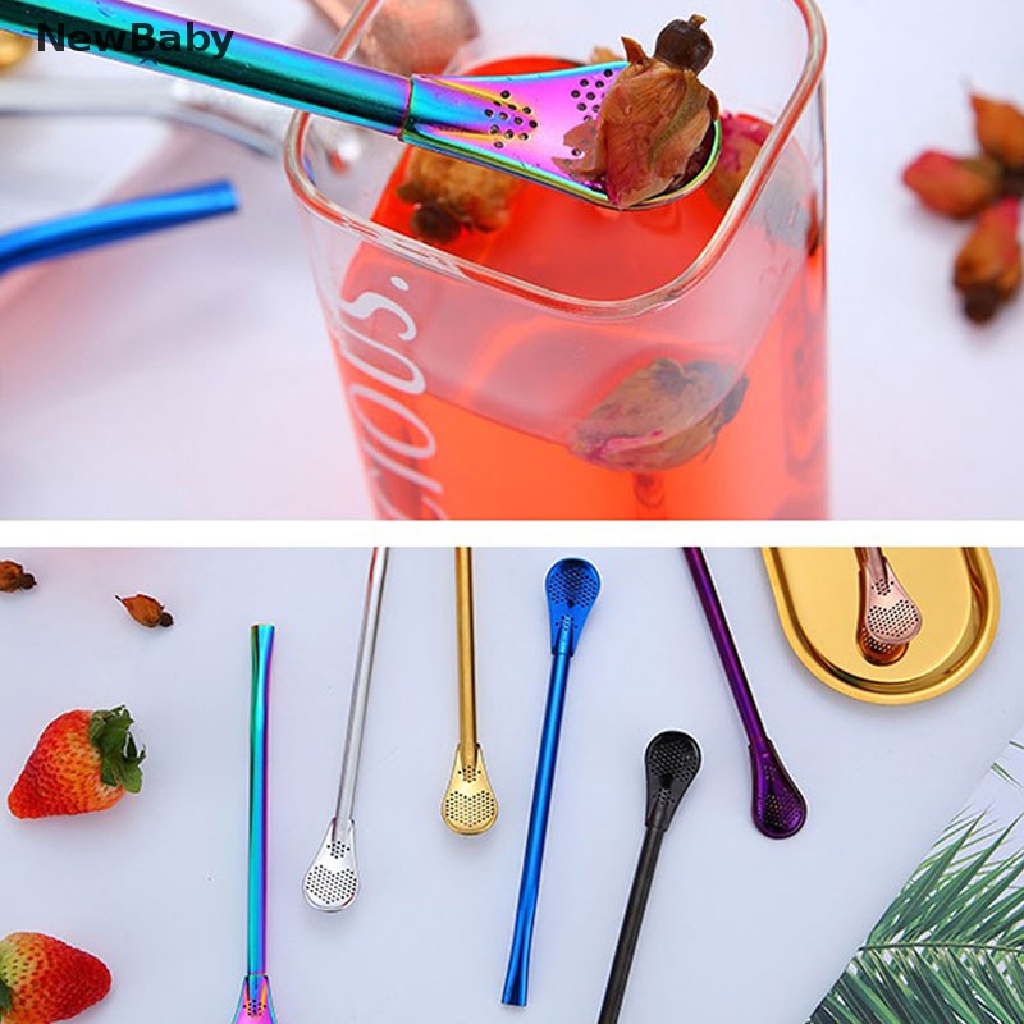 Sedotan Minum Bayi Bahan Stainless Steel Dapat Digunakan Kembali