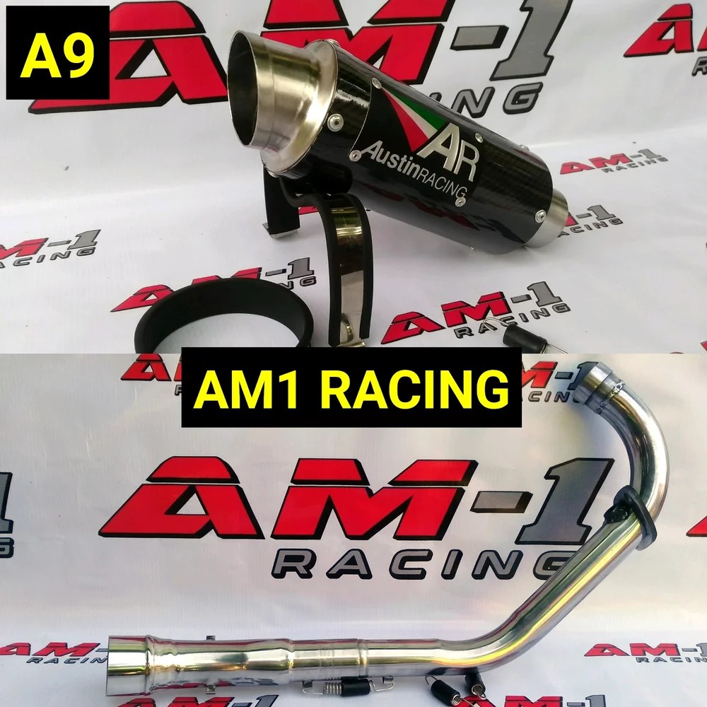 Knalpot Kolong Underbelly AR Austin Racing Carbon New Vixion R Vva Nva Nvl Old Advance Lighting
