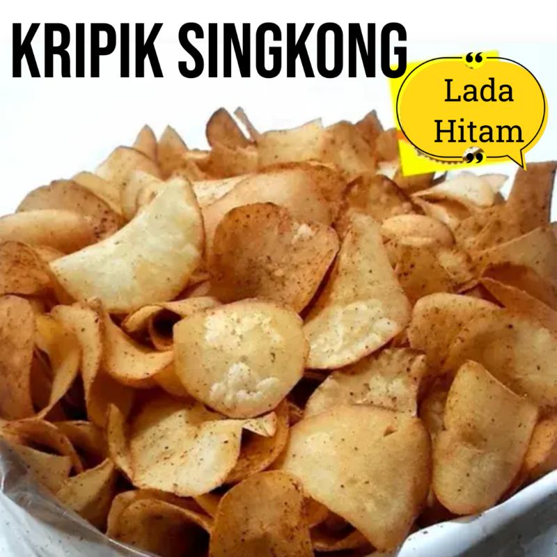 

Kripik Singkong Pedas Lada Hitam 250g