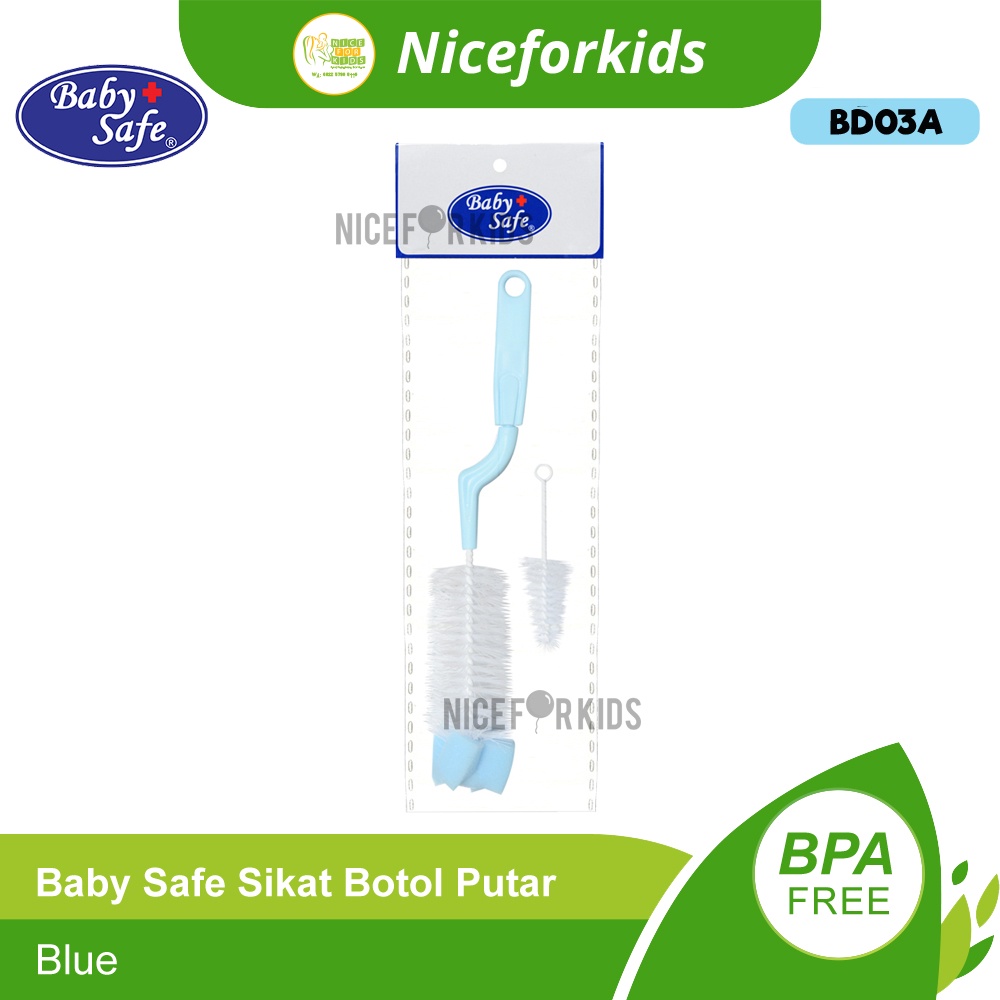 Baby Safe Sikat Botol Putar Rotaring Handle ( BD03A )