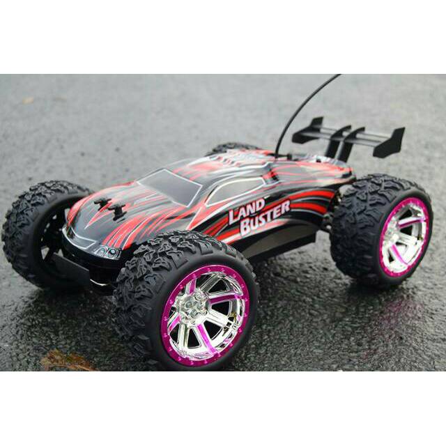 NQD RC BIGFOOT TRUGGY LANBUSTER  VELG PINK CROM MAINAN REMOT CONTROL