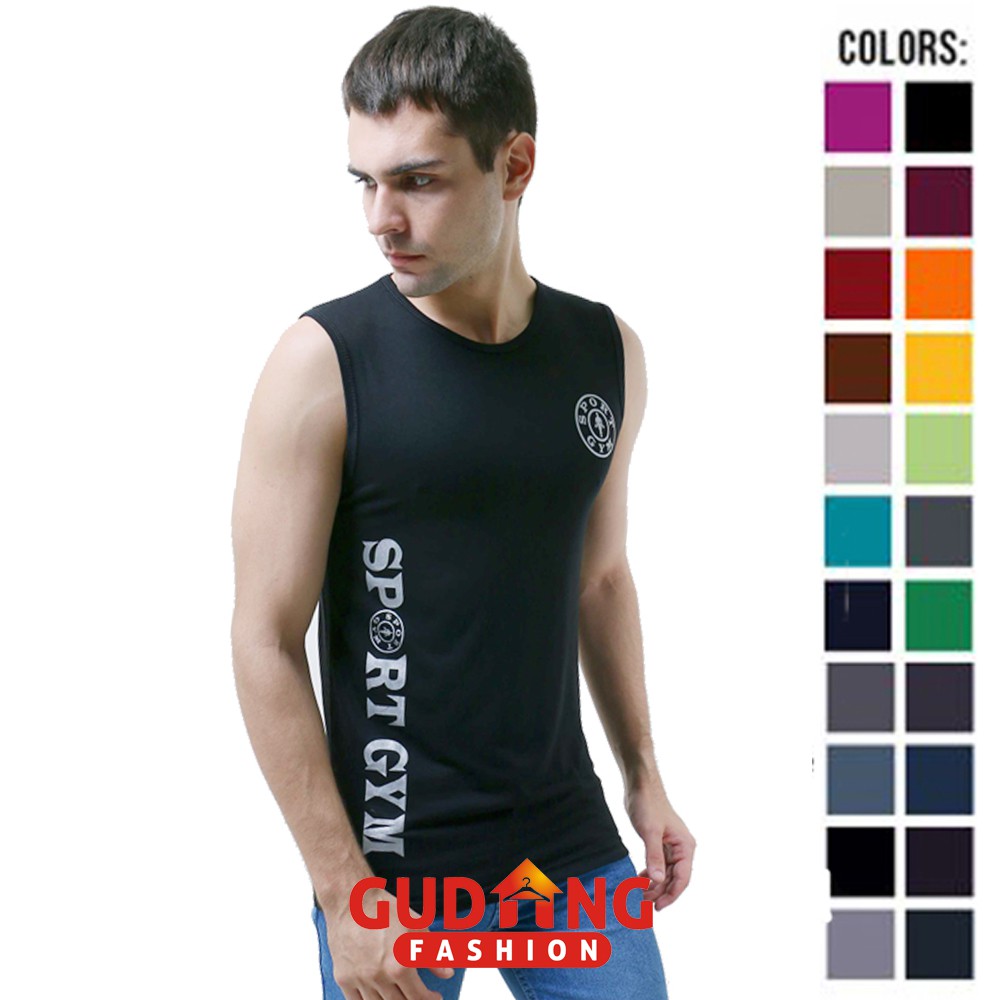 Kaos Singlet Pria Terbaru - Banyak Pilihan Warna