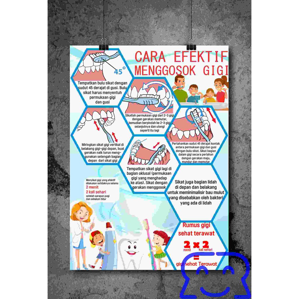 

SUPER BIG POSTER KESEHATAN GIGI 60cm x 90cm tinta tebal kertas tebal berbagai macam judul