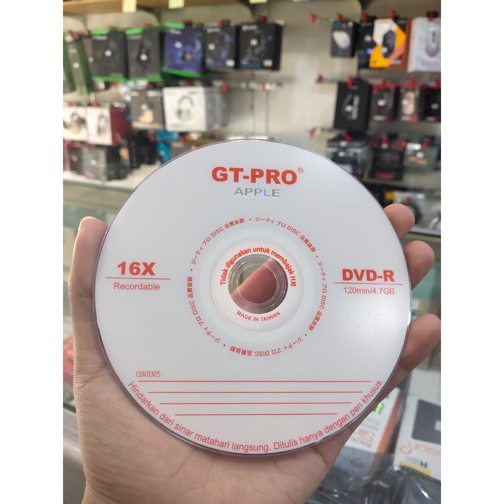 DVD-R GT PRO APPLE 16X 120Min/4.7GB | ITECHBALI