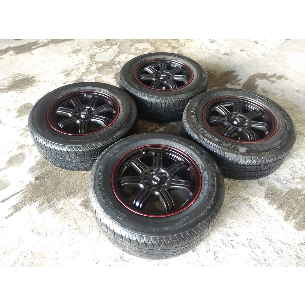 velg pelek mobil racing hsr siak second r16 5/100/114 ban 235/60/r16