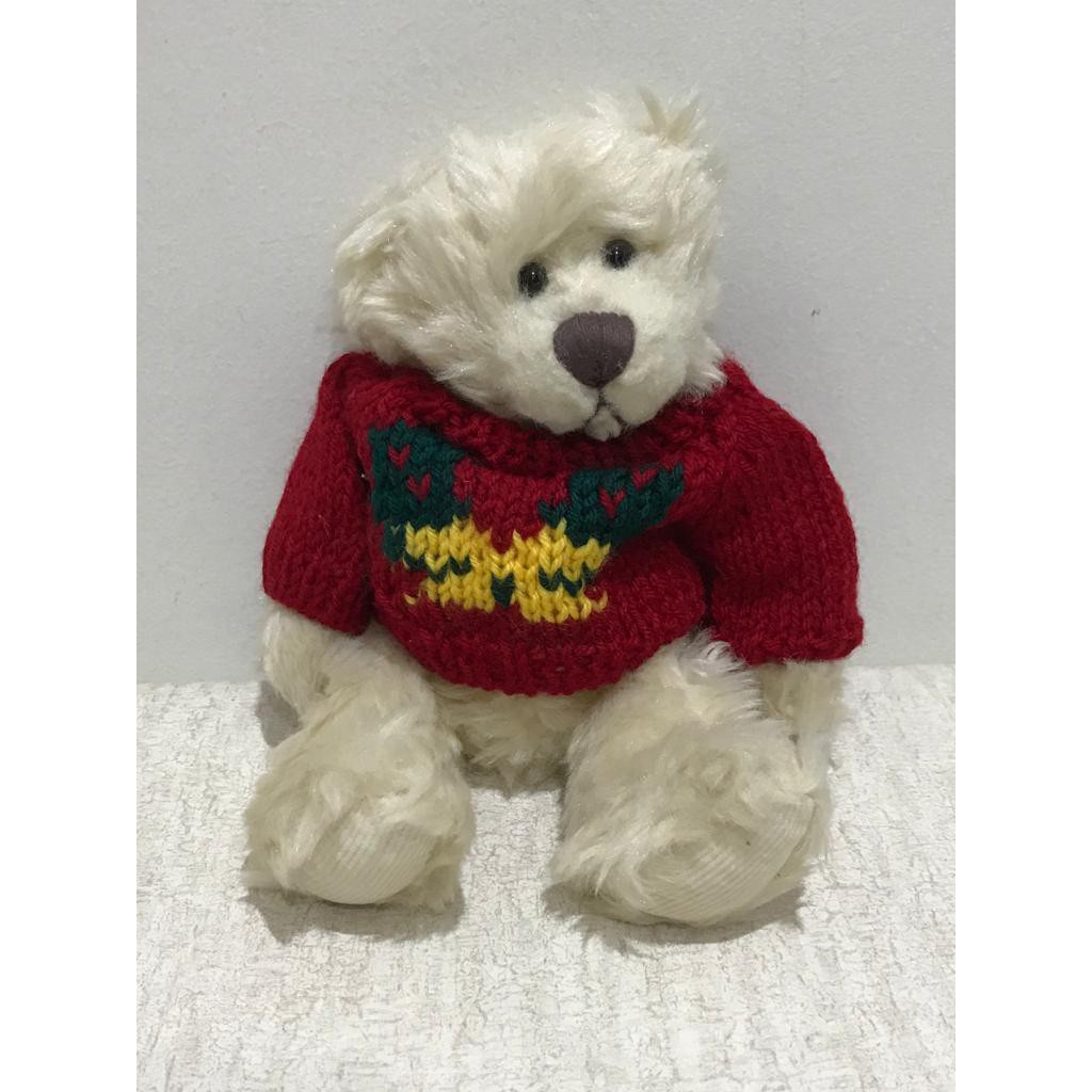 BONEKA BEAR BARNABY RUSS NATAL CHRISTMAS UKURAN 10x25cm (PxT)