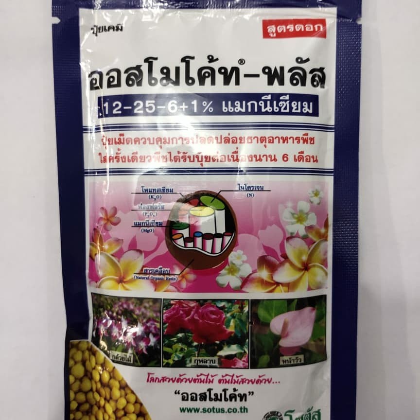 Pupuk bunga Dekastar Osmocote 12 25 6+1 Thailand kemasan Original