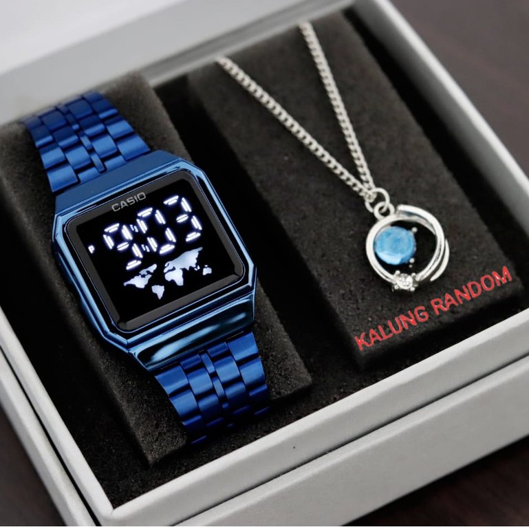 Jam tangan wanita Casio Terbaru / jam tangan wanita digital free aksesoris