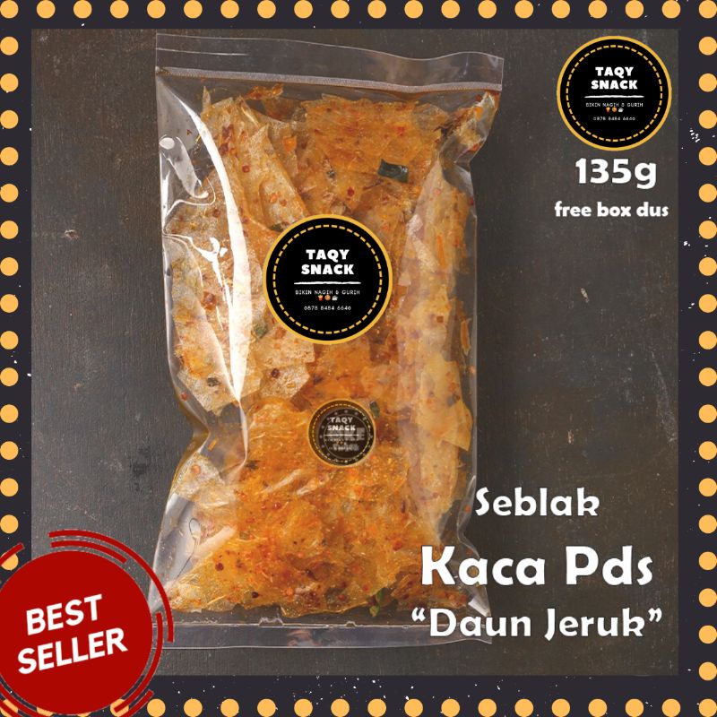 

[✨Best Seller Taqy Snack✨] Keripik Kaca Pedas 135g Handmade Original 100%