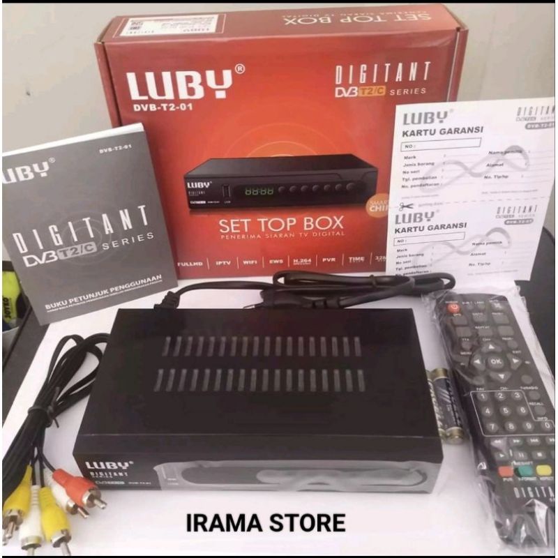 Set Top Box Tv Digital Luby DVB-T2-01 / STB Penerima siaran tv digital Receiver Murah tiktok,video youtube