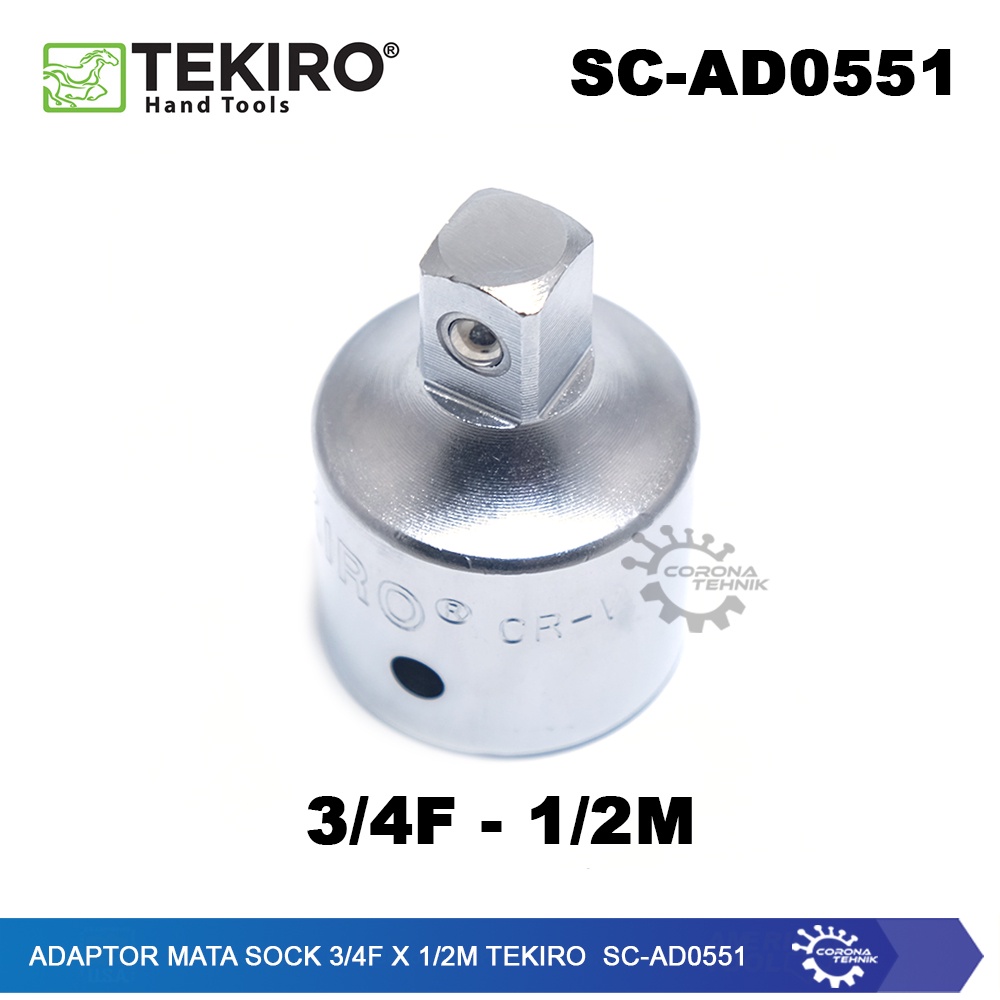 Tekiro SC-AD0551 - Adaptor Mata Sock 3/4F x 1/2M