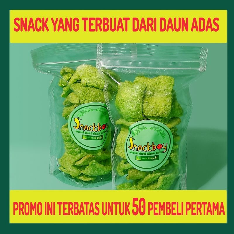

SNACK DAUN ADAS ENAK DAN BERGIZI berat 40g