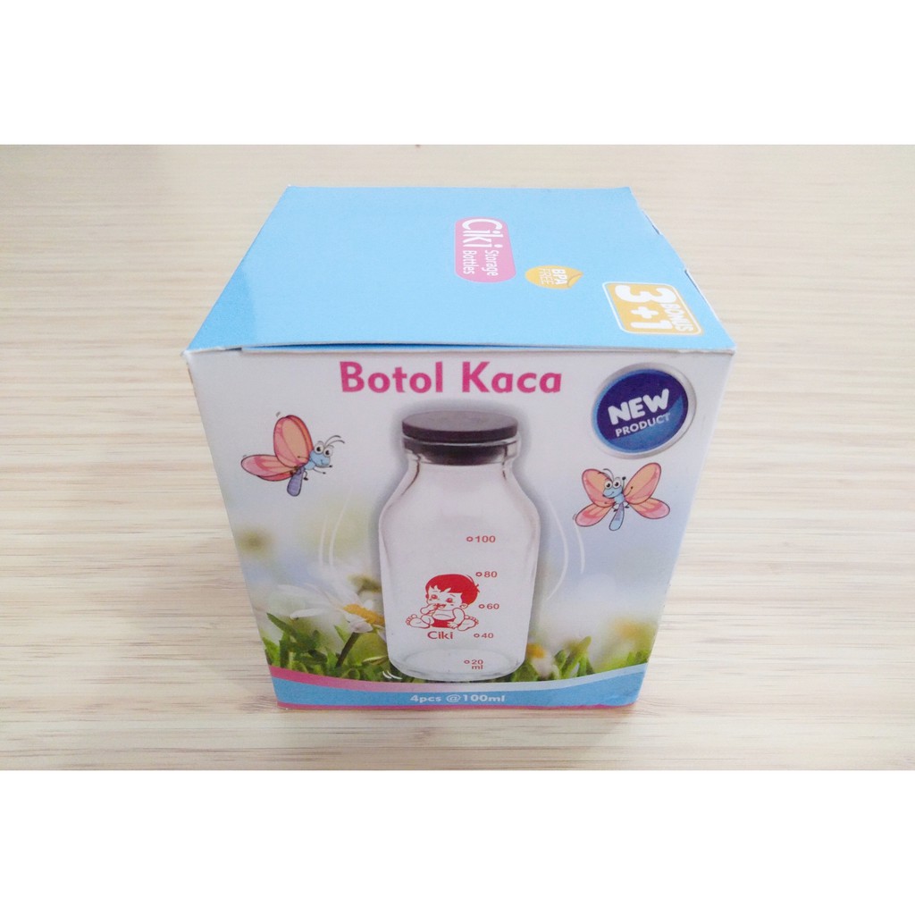 BOTOL KACA MURAH CIKI STORAGE BOTTLE / BOTOL KACA ASI CHIKI BOTOL PENYIMPAN ASI A1B2C3