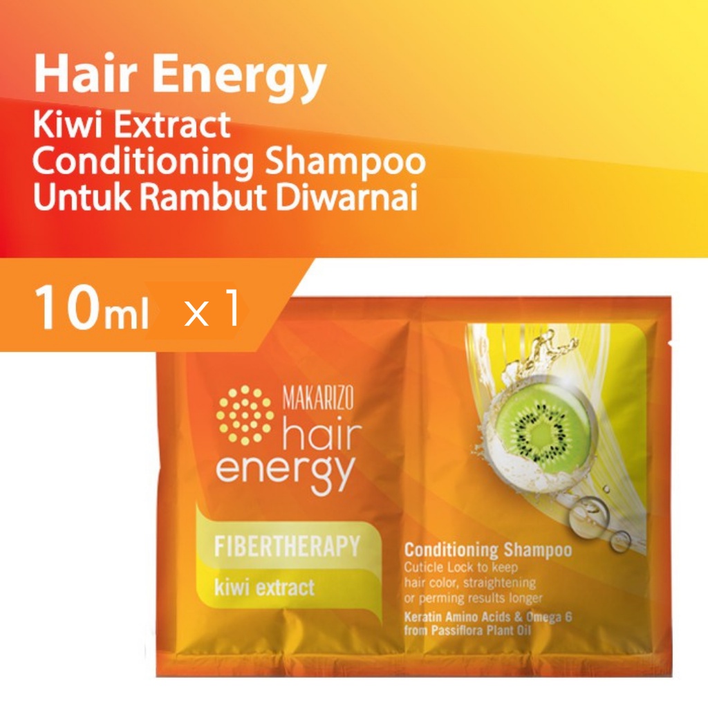 Makarizo Hair Energy Fibertherapy Conditioning Shampoo 9ML/ Sachet - Shampo Kondisioner