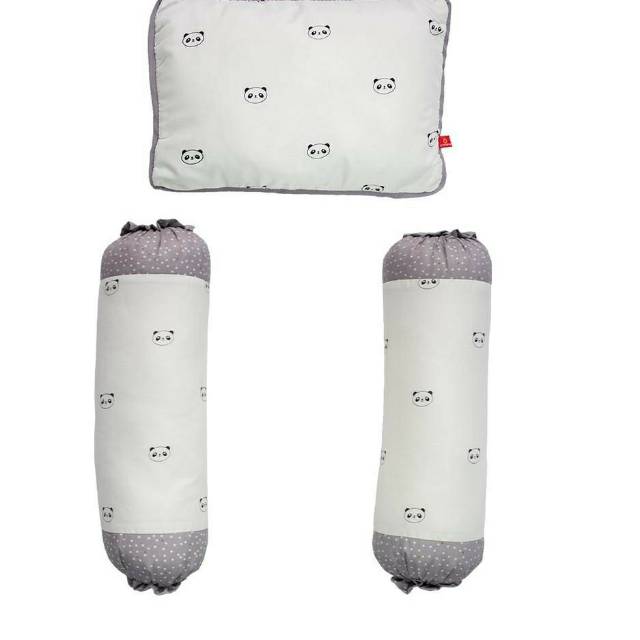 Omiland Bantal Guling Bayi Set / Set Peang Panda Series Bahan Halus Tidak Berbulu - OWB 1142 1143