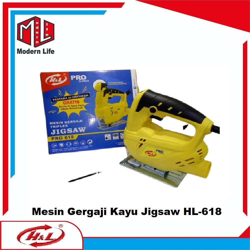 Mesin Gergaji Jig Saw 618 PRO H&amp;L Atau Jigsaw Variable Speed