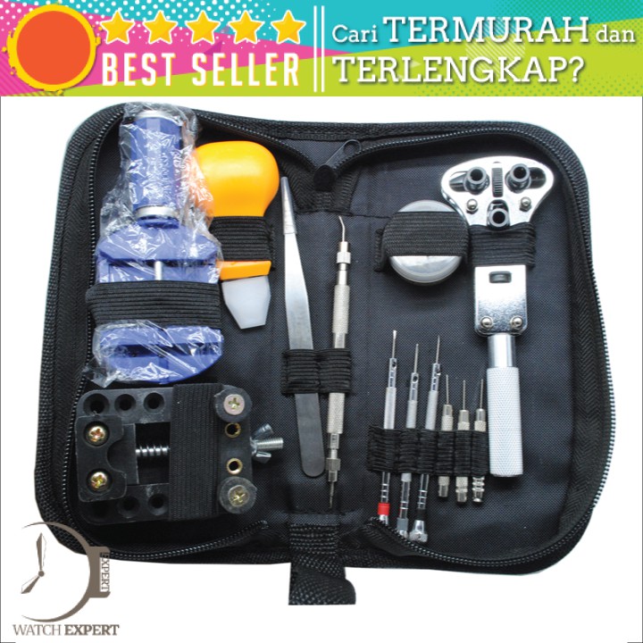 Bisa COD Perkakas Reparasi Jam Tangan 13 in 1 - Taffware SC8005