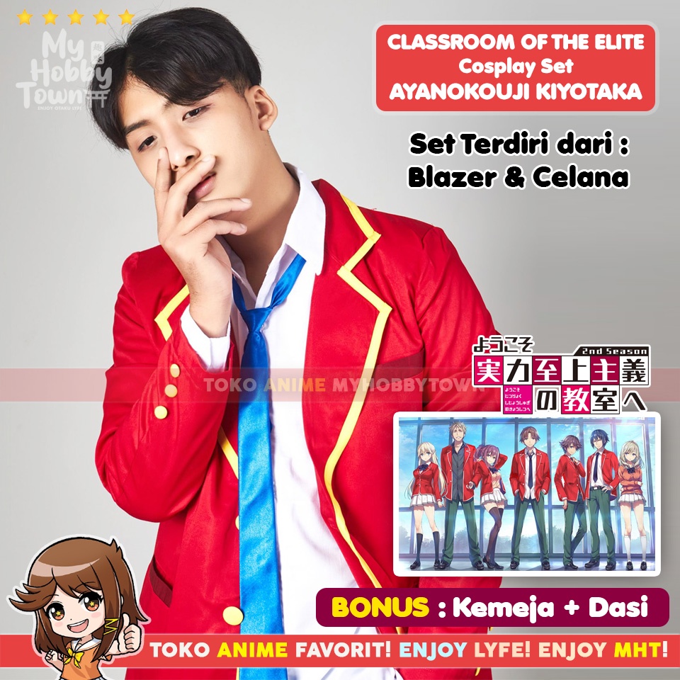 Kostum Cosplay Anime Classroom Of The Elite Ayanokouji Kiyotaka