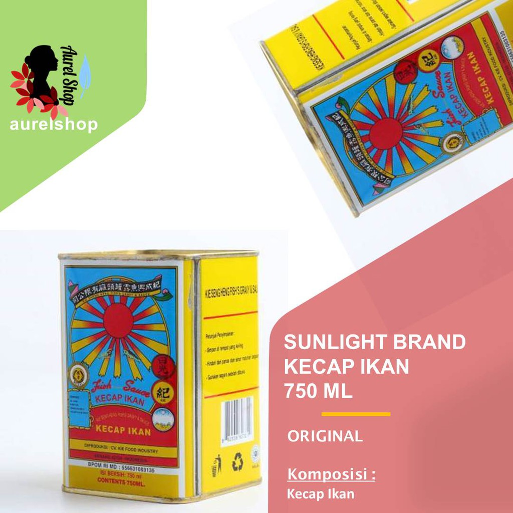 

SUNLIGHT BRAND Cap Matahari Kecap Ikan kemasan Kaleng 750 ml