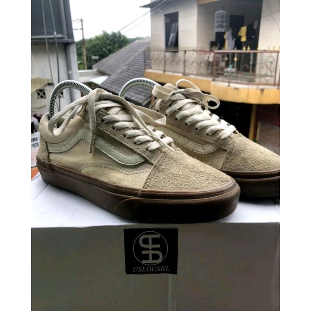 vans os white gum sole