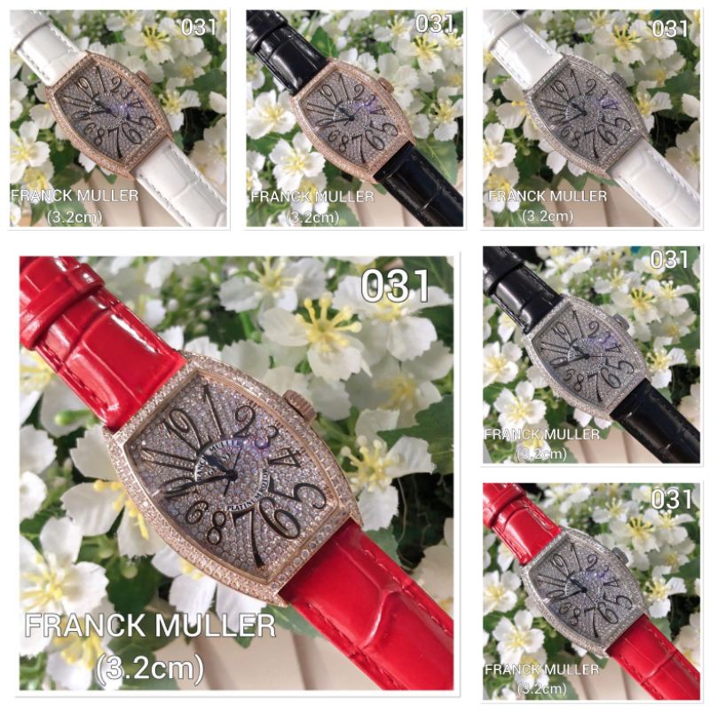 Jam Tangan Wanita Frank Muller Leather Premium