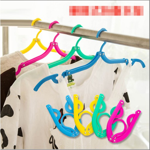 Hanger Lipat Portable Gantungan Lipat Jemuran Baju Travel Foldable PP