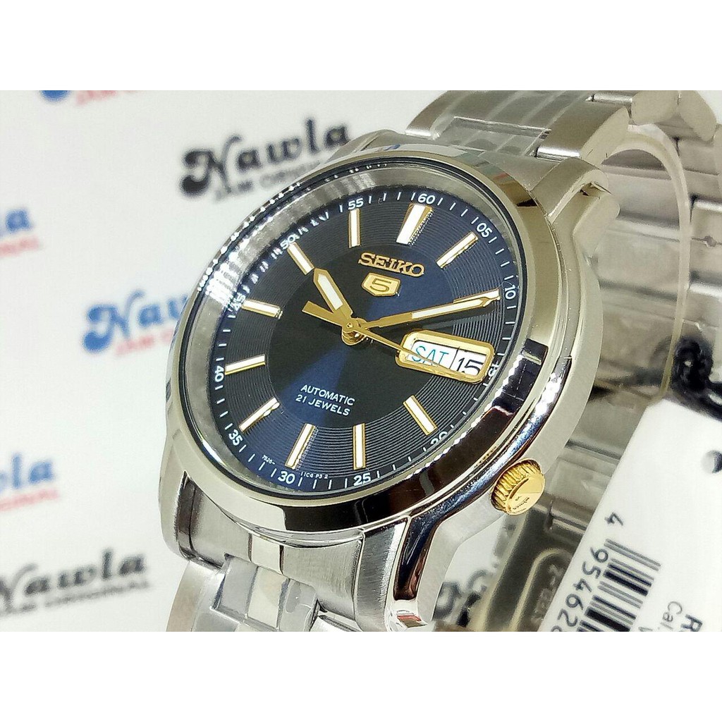 Seiko 5 SNKL79K1 Automatic Solid Blue Dial - Jam Tangan Pria SNKL79