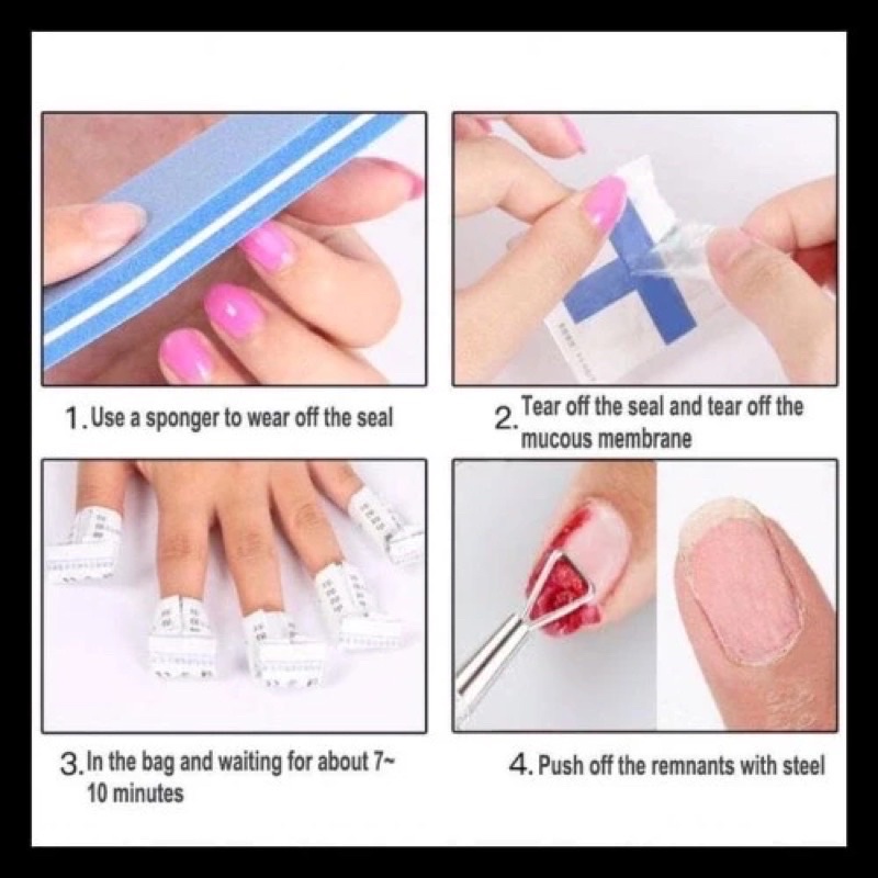 Nail Remover Stainless Steel Stick / Stick Tongkat Pembersih Remove Kutek Gel / Cuticle Pusher Remove