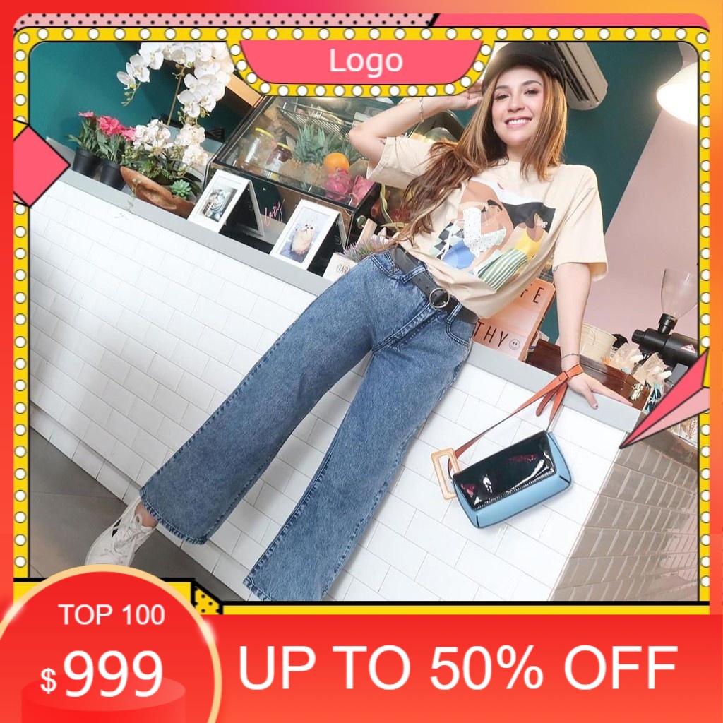 | SYAKIRA KULOT JEANS ACID SNOW DENIM HITS SELEBGRAM FASHION WANITA MUSLIMAH HIJAB 1KG MUAT 4PCS