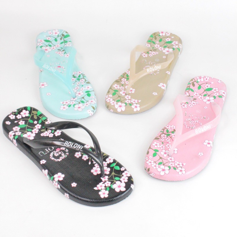 (GOOFU) SANDAL JAPIT BOLONI LUCU KEKINIAN MOTIF SAKURA