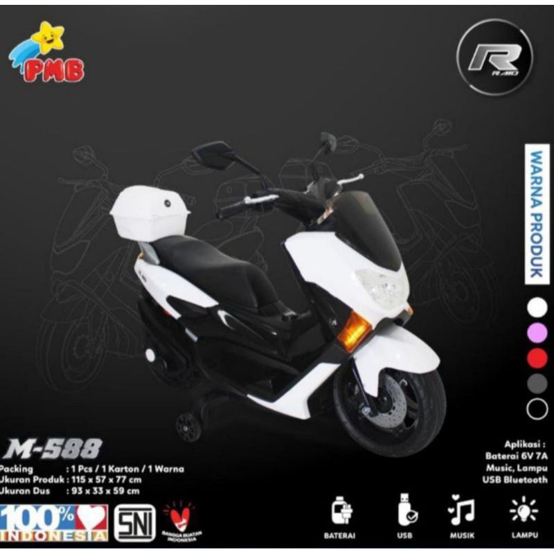 Motoran Mainan Aki Anak Nmax M-588