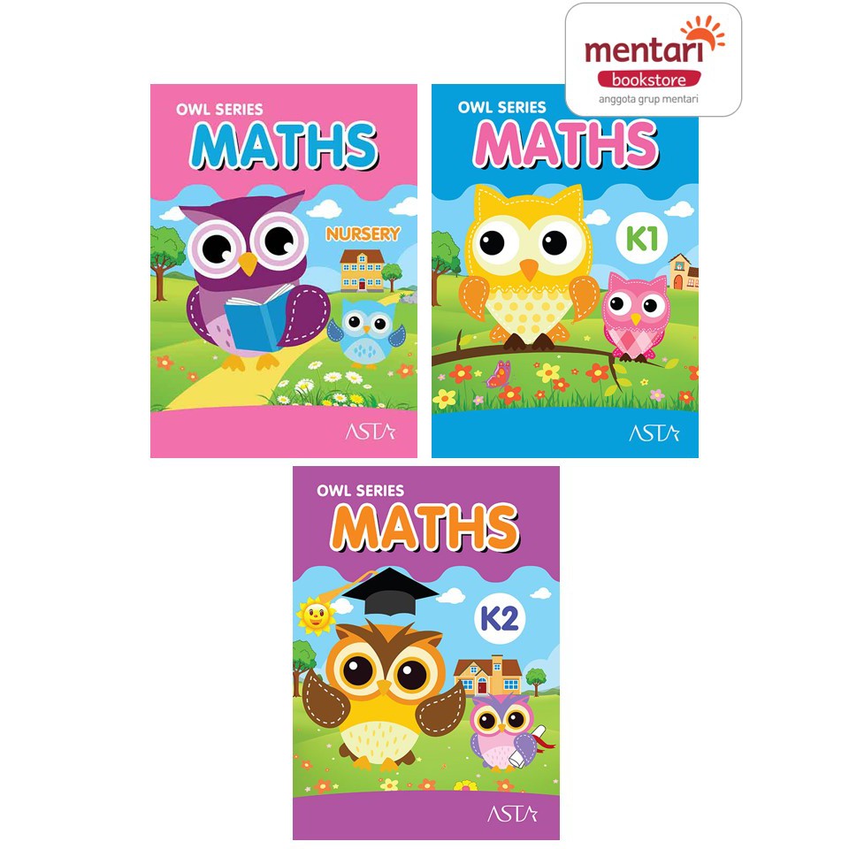 OWL SERIES MATHS | BUKU BELAJAR DAN LATIHAN SOAL MATEMATIKA ANAK TK