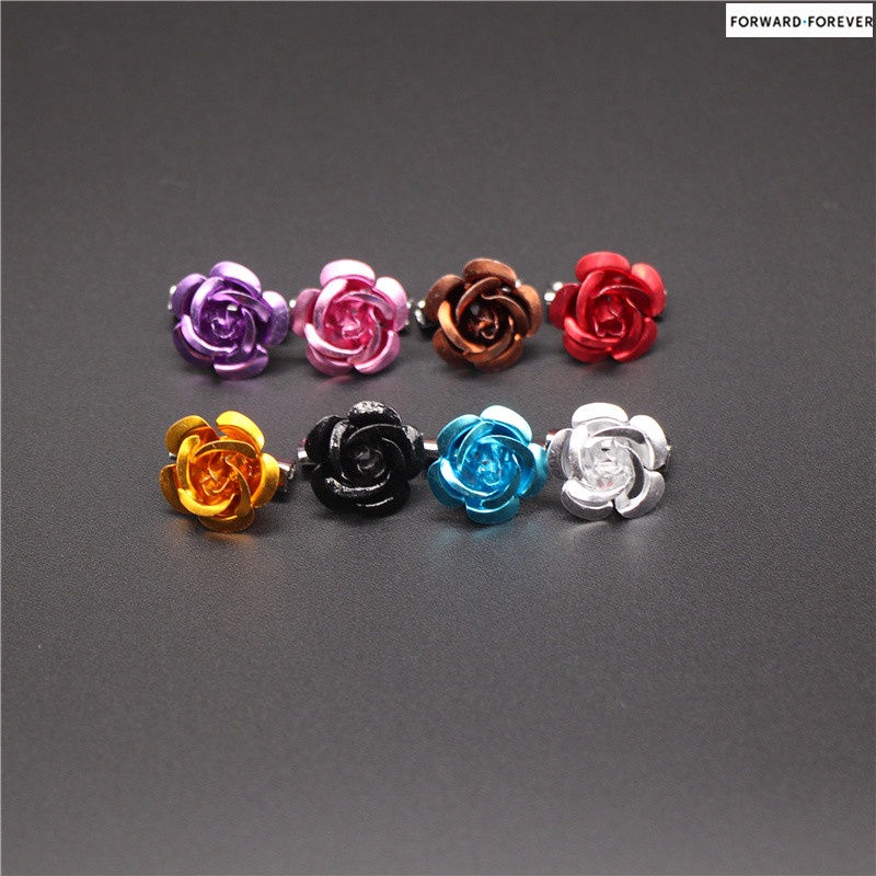 12pcs Fashion rose multi-small brooch pin Tudung safety pin M70021