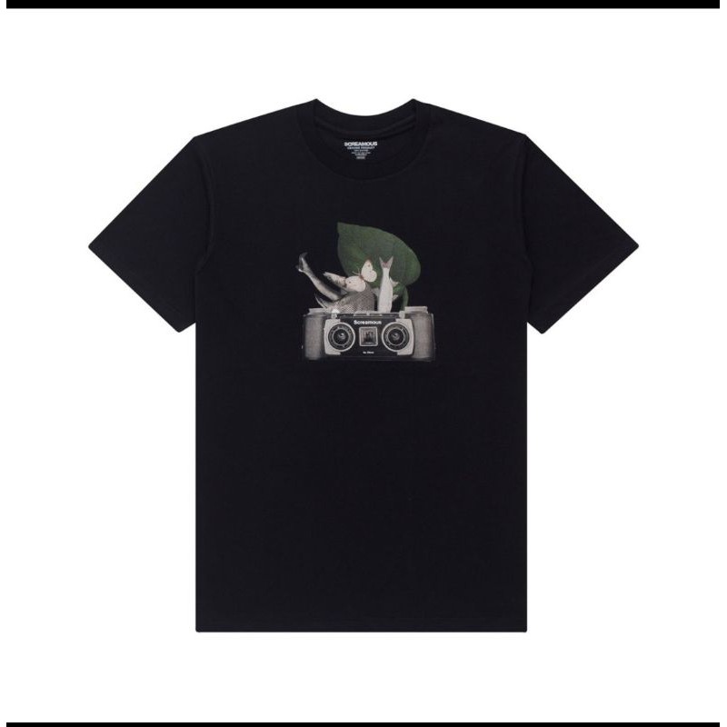 Kaos Screamous T-Shirt ANALOGPLANTS BLACK Terbaru Original