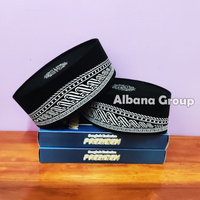 Peci Batik Silver Nusantara Songkok Nasional Ukuran Anak & Dewasa