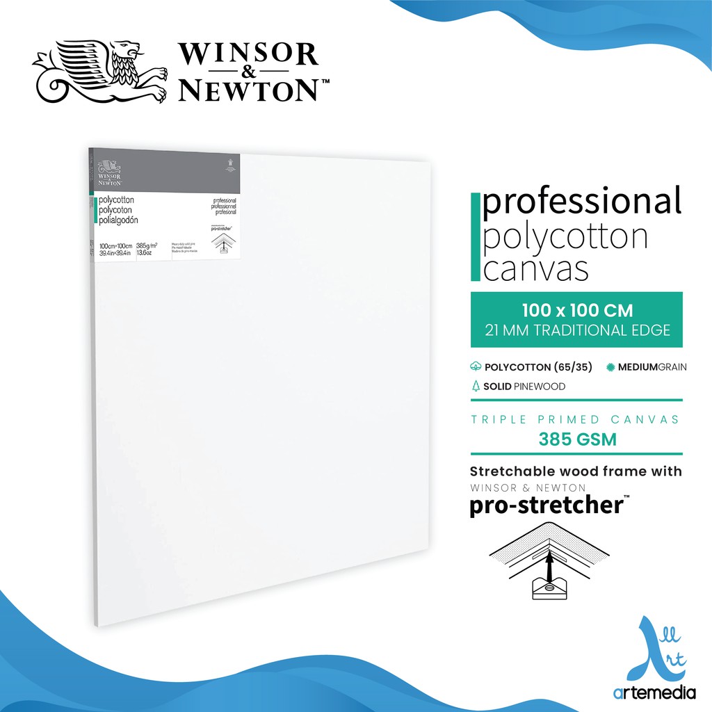 

Winsor & Newton Professional 100x100cm Polycotton Canvas