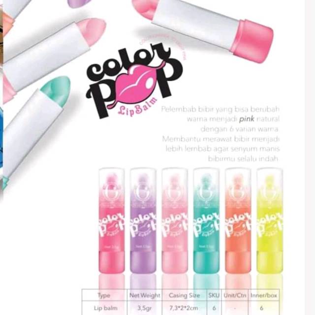 Lip Balm MADAME GIE Color Pop Lip Balm