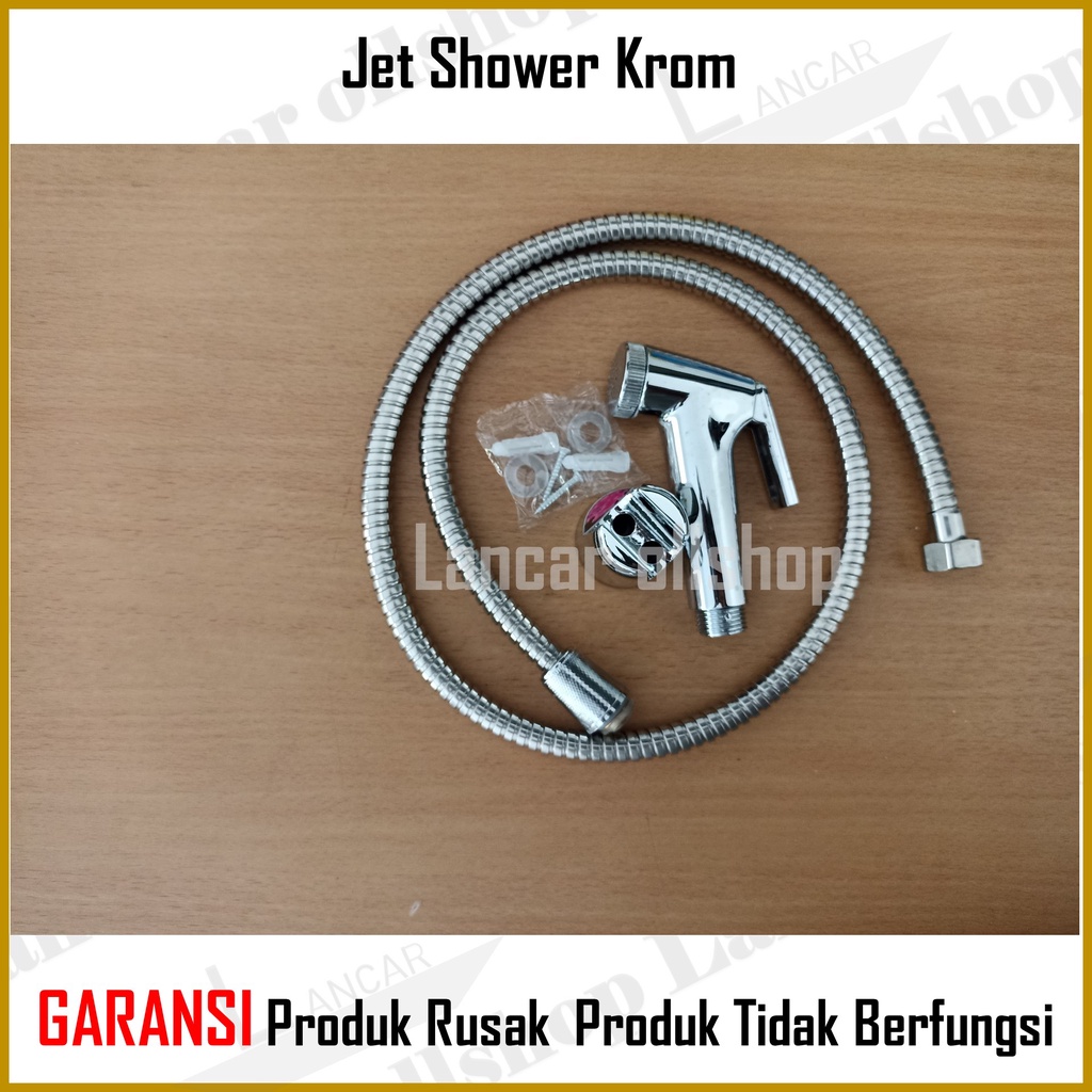 Jet Shower Chrome / Jet Shower Kloset Toilet / Closet Washer / Semprotan WC Duduk Kamar Mandi