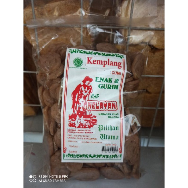 kemplang mentah cumi nelayan 500gr - kerupuk bangka - snack bangka